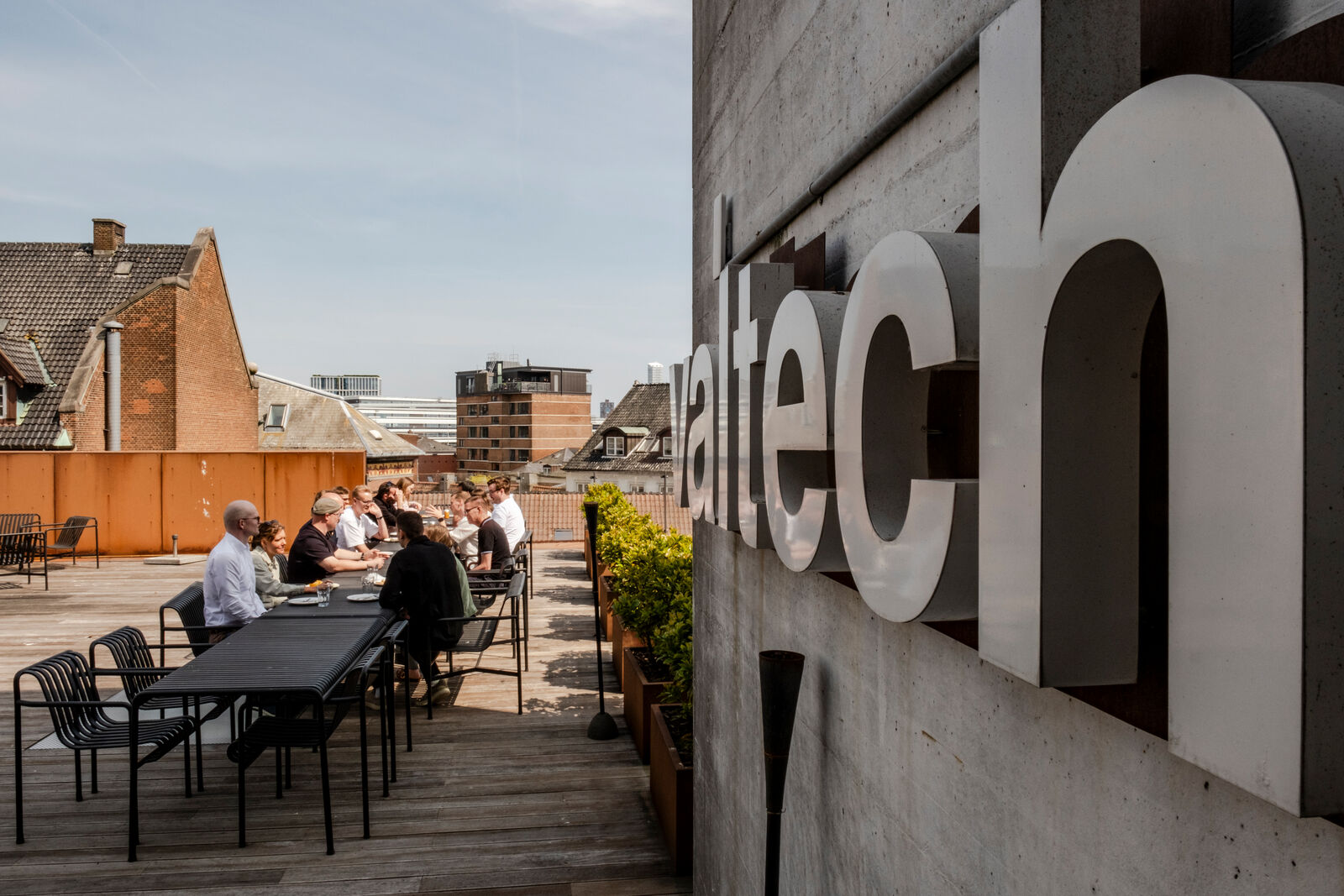 Valtech employee playing pool