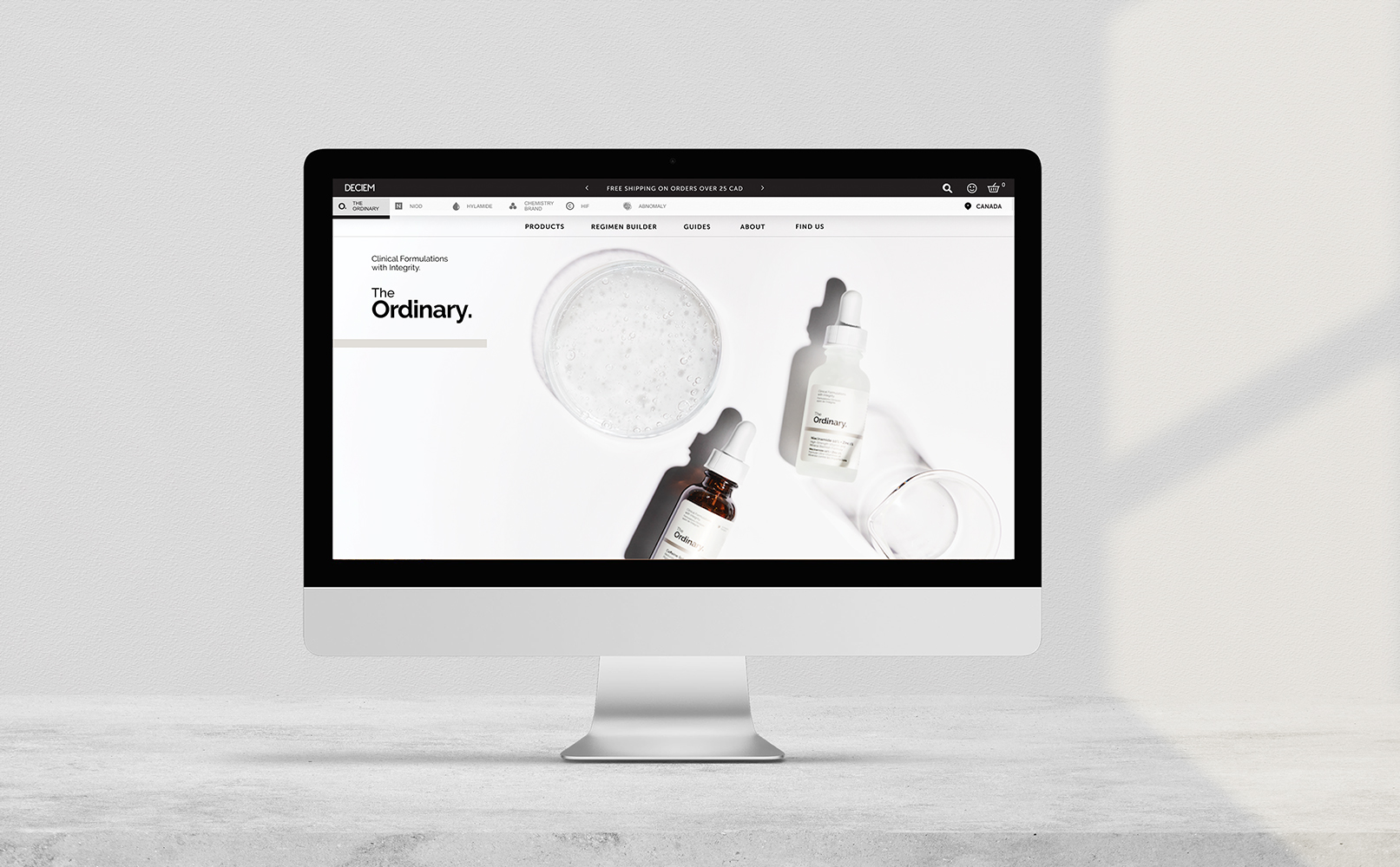 Deciem The Ordinary Homepage