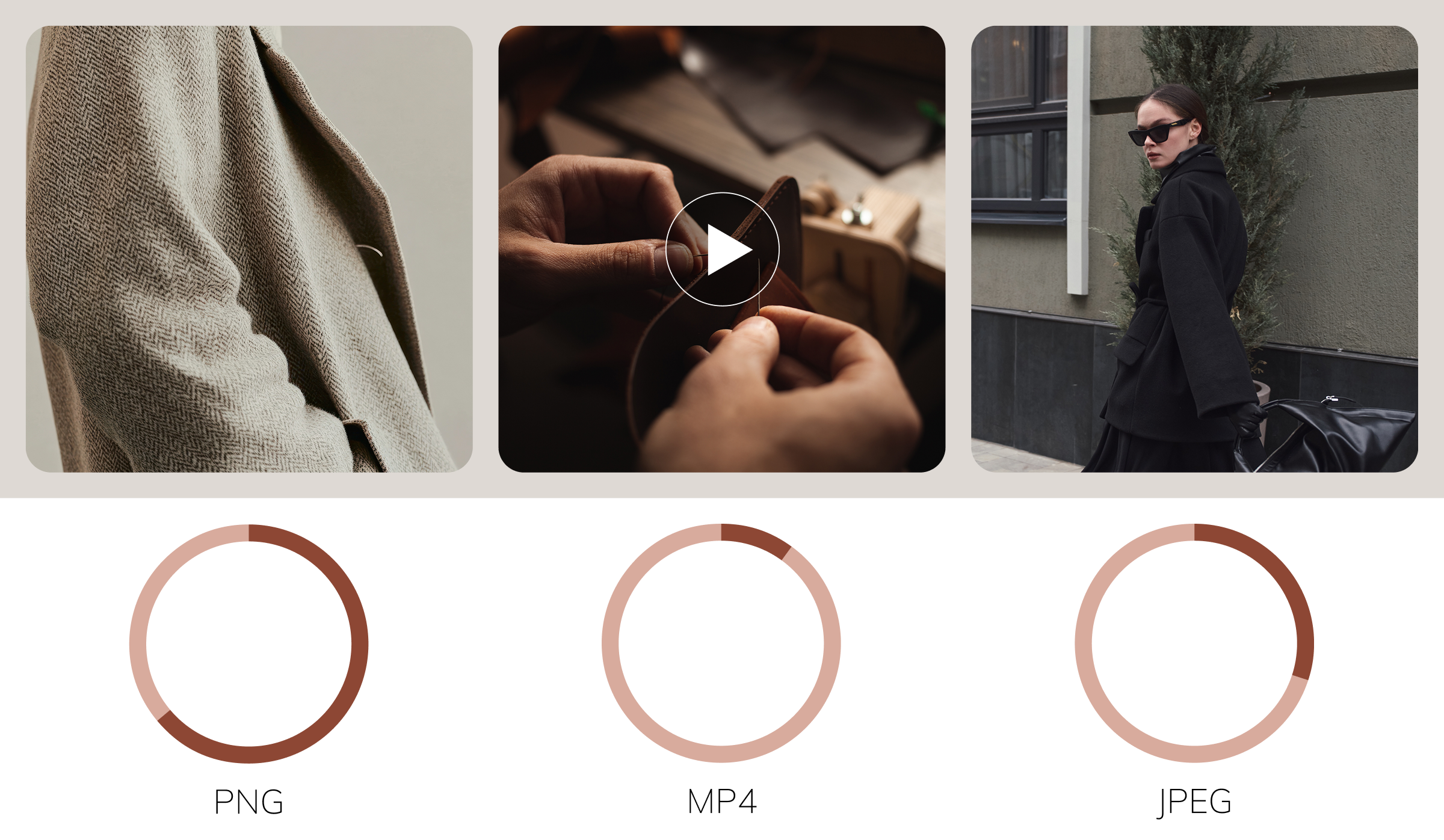 A woman wearing a coat and a scarf stands, showcasing her stylish winter attire.