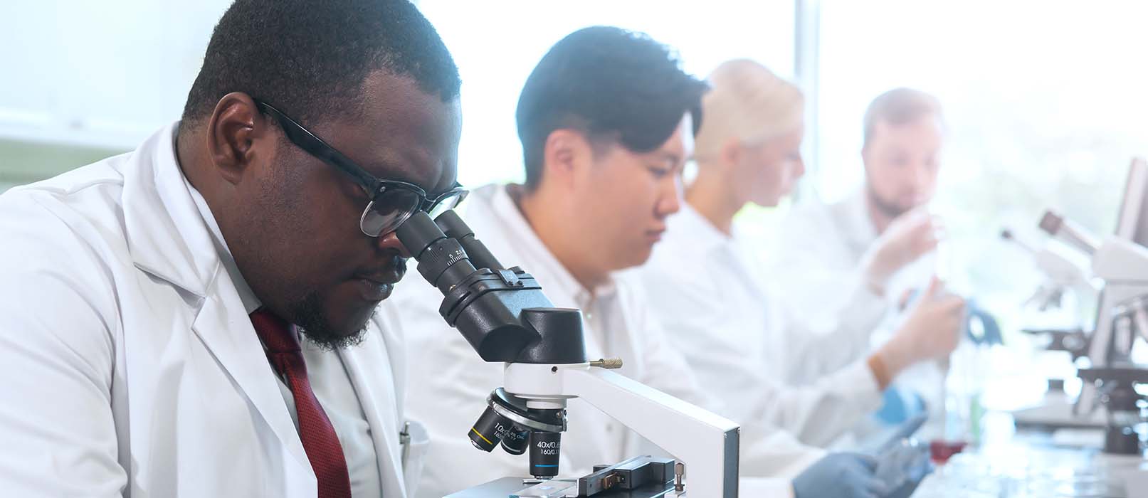 BioLab scientist working