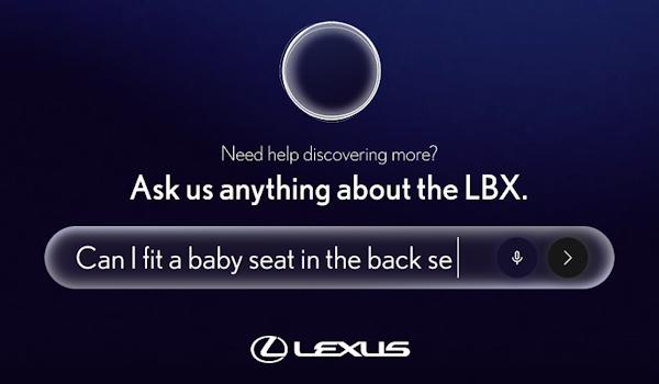 Mobility Lexus LBX AI Concierge
